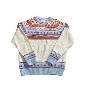 Glenmorangie Donna Wilson Fair Isle Sweater Multicolor 100% Ovis Aries Wool